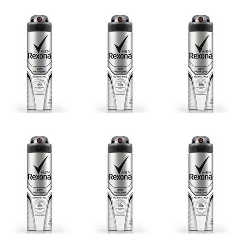 Rexona S/ Perfume Desodorante Aerosol Masculino 90g (kit C/06)