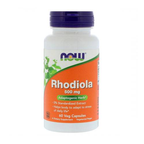Rhodiola Rosea Extract 500mg (60 Cápsulas) Now Foods
