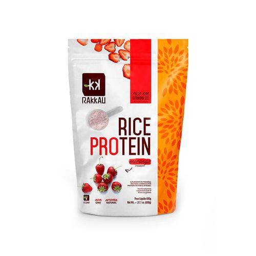 Rice Protein Sabor Morango - 600g - Rakkau