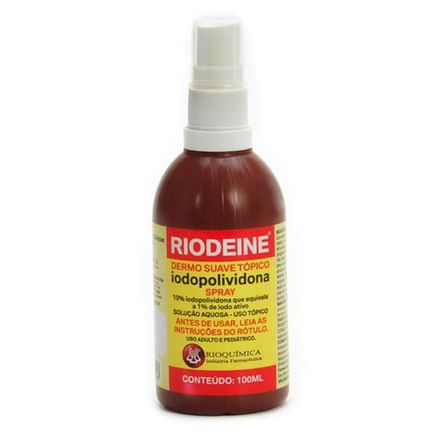 Riodeine Iodopolividona Rioquímica Spray 100ml