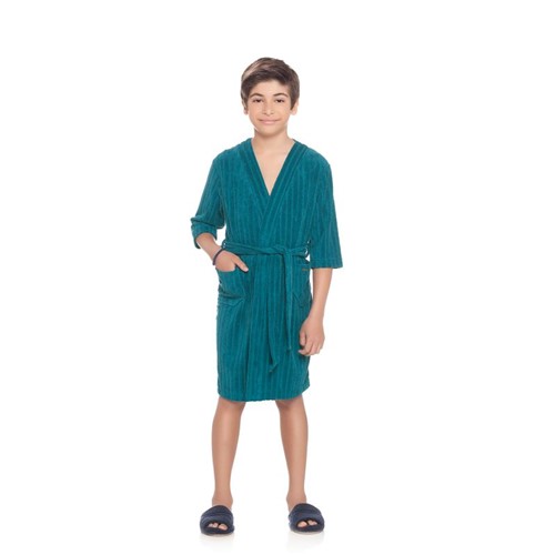 Robe Ariel Infantil - L435 Verde Profundeza/PP