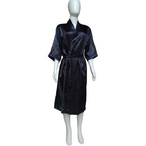 Robe Longo Feminino de Cetim Kimono Roupão Ref 410
