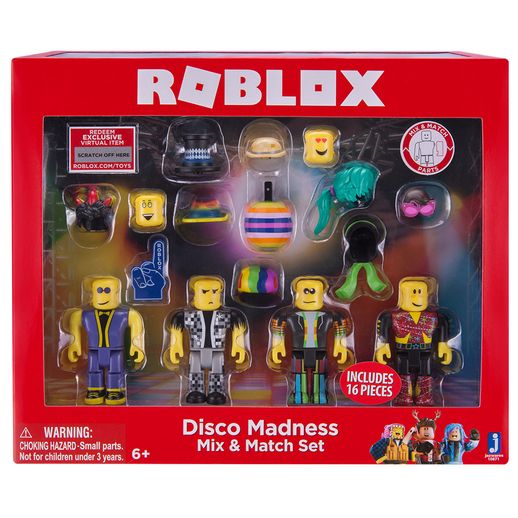 Roblox Boneco Colecionavel com 6 Unidades Mix & Match Disco Madness - Fun Divirta-se Roblox Colecionável Mix & Match Disco Madness-Fun Divirta-se