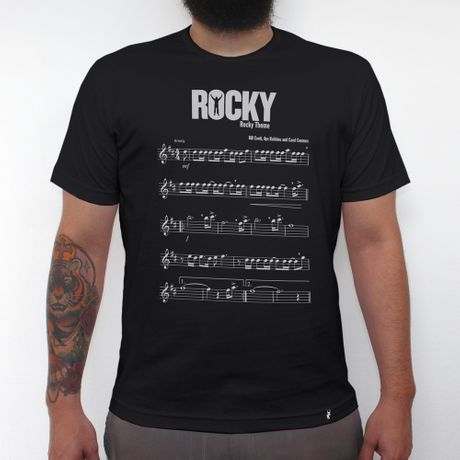 Rocky Theme - Camiseta Clássica Masculina