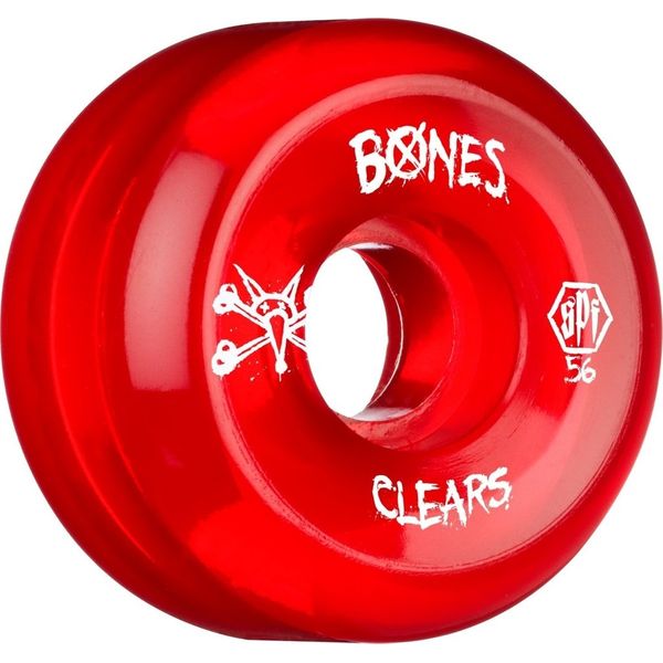 Roda Bones SPF Clears Red 58mm