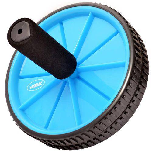Roda Exercícios Abdominal e Lombar - Exercise Wheel - Liveup - Azul