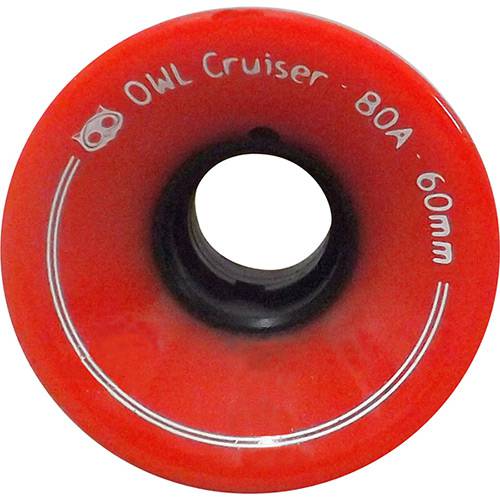 Roda para Skate Cruiser 60mm Owl Sports - Vermelho