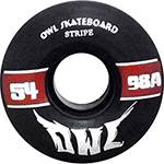 Roda para Skate Stripe 54mm Owl Sports - Preto