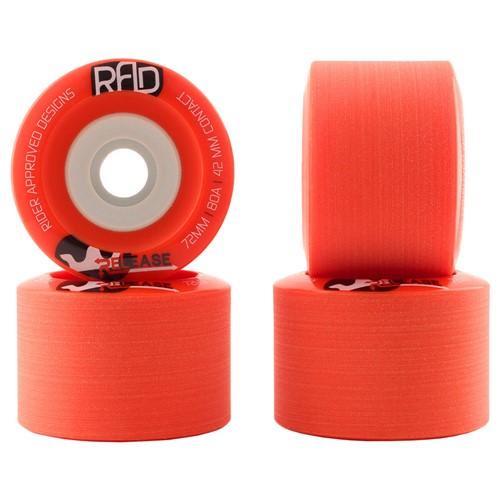 Roda RAD Release 72mm 80A - Vermelho