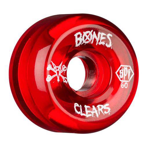 Rodas Bones SPF Clear Red 60mm