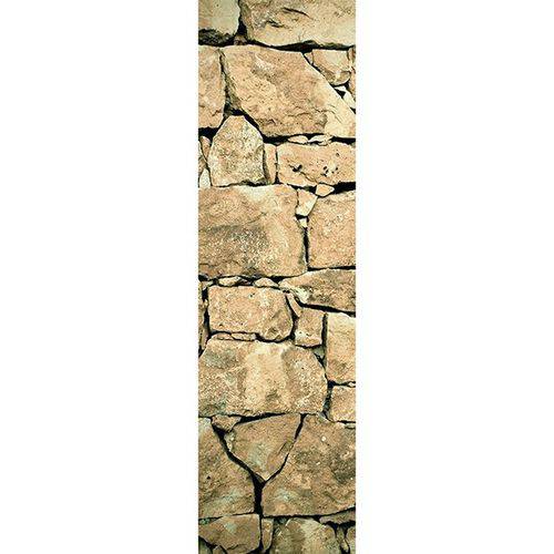 Rolo Adesivo Papel de Parede Sem LAMINAÇÃO - Pedra Muralha - 0,60m(L) X 2,80m(A)