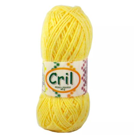 Rolo de Lã Cril 40g - Amarelo