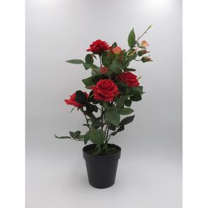 Rosas 0 52cm Vermelho C/pote St38904 Ndi