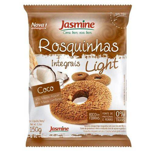 Rosquinha Integral Coco Light 150g - Jasmine