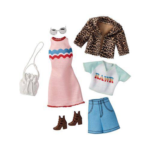Roupa Barbie Conjunto Oncinha e Blusa Rawr - Mattel