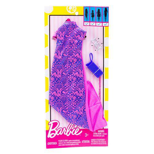 Roupa Barbie FAB FXG58 Vestido Rosa - Mattel