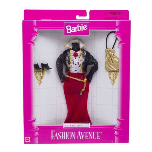 Roupa Barbie Fashion Avenue Blusa Preta Babados - Mattel