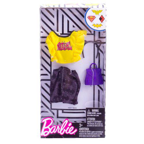 Roupa Barbie Licenciada Batgirl FYW81 Blusa Amarela - Mattel