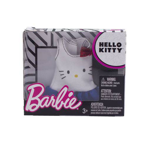 Roupa Barbie Licenciada Hello Kitty FYW81 Bluas Laço Vermelho - Mattel
