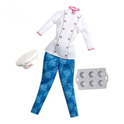 Roupa Barbie Profissão Chefe de Cozinha - Mattel