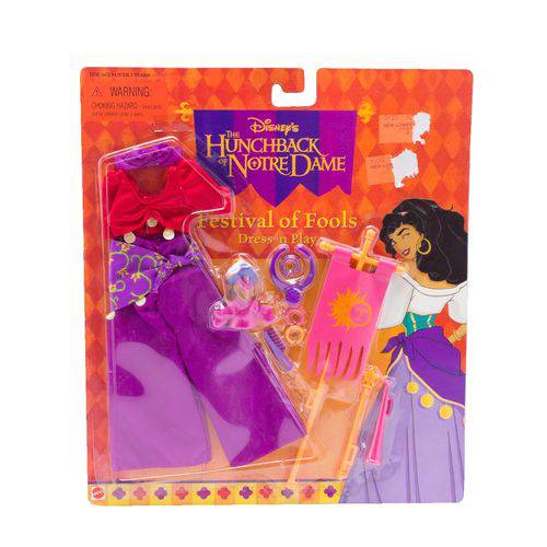 Roupa Boneca Esmeralda Festival Of Fools o Corcunda de Notredame - Mattel