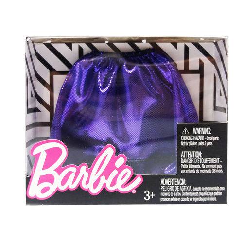Roupinhas e Acessórios - Barbie - Saia Roxa Lisa - Mattel