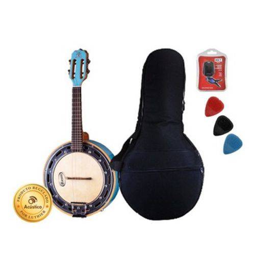 Rozini Banjo Afinador Bag Palhetas Azul Rj11az Caixa Larga