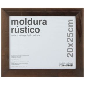 Rústico Kit Moldura 20 Cm X 25 Cm Castanho