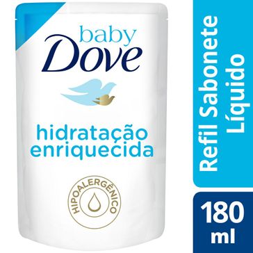 Sabonete Líquido Baby Dove Hidratação Enriquecida Refil 180 ML