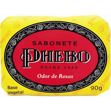 Sabonete em Barra Glicerinado Phebo Odor de Rosas 90g