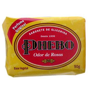 Sabonete em Barra Odor de Rosas Glicerina 90g - Phebo