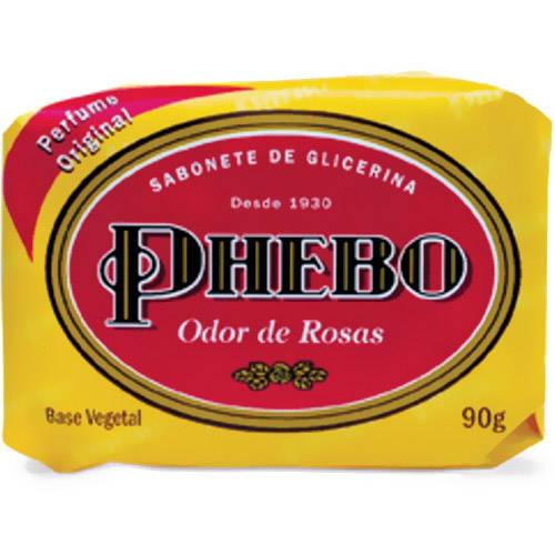 Sabonete em Barra Odor de Rosas Glicerina 90g - Phebo