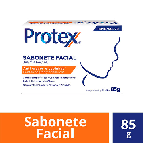 Sabonete Facial Anti Cravos Protex 85g