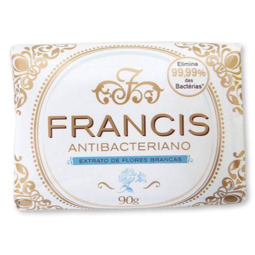Sabonete Francis Antibacteriano Extrato de Flores Brancas 90gr