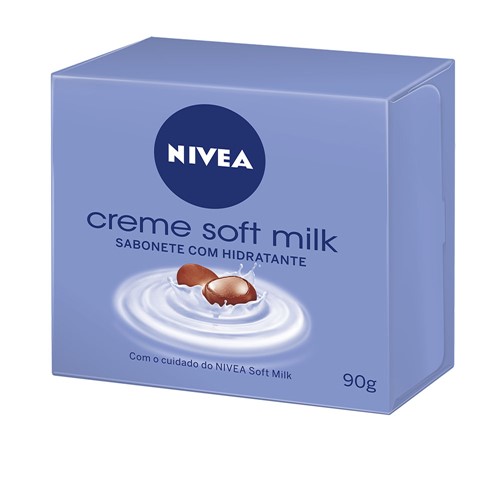 Sabonete Hidratante Nivea Creme Soft Milk 90g