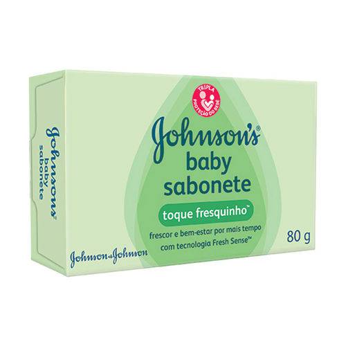 Sabonete Infantil Johnson`S Baby Toque Fresquinho com 80 Gramas