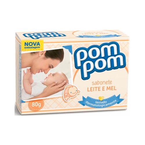 Sabonete Infantil Pom Pom Baby Leite e Mel 80g