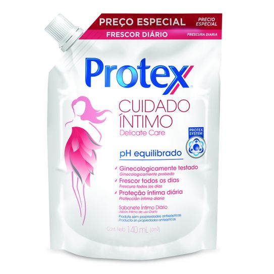Sabonete Íntimo Liquido Protex Delicate Care 140ml Preço Especial