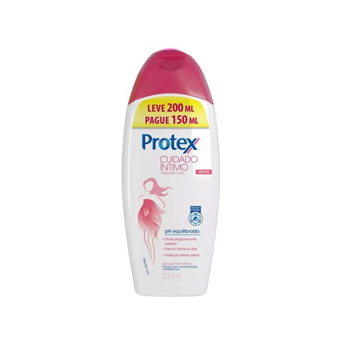 Sabonete Intimo Protex Delicate Leve 200ml Pague 150ml