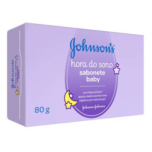 Sabonete Johnson's Baby Infantil Hora do Sono Caixa 80 G
