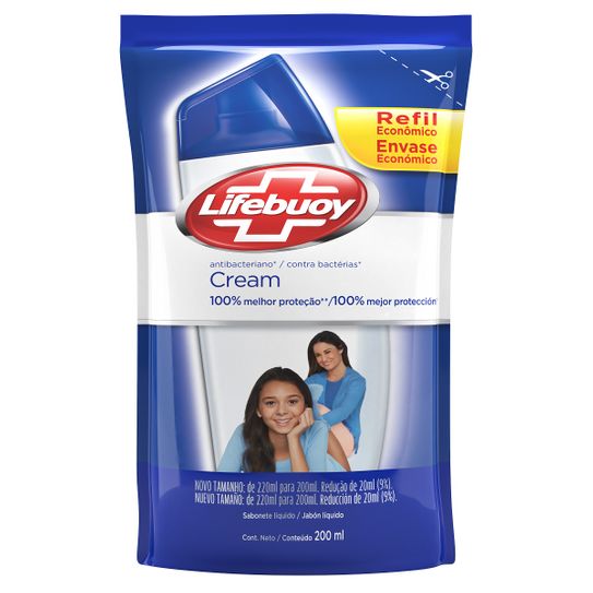 Sabonete Lifebuoy Cream Líquido Refil 200ml