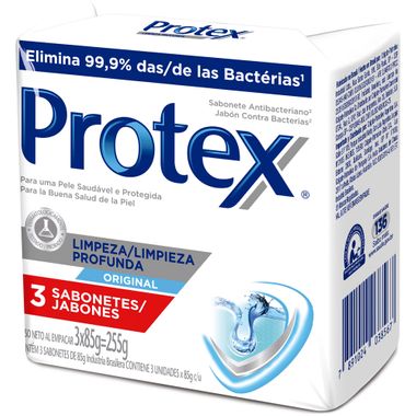 Sabonete Limpeza Profunda Original Protex 3X85g