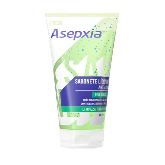 Sabonete Liquido Asepxia Limpeza Profunda Pele Oleosa 100ml