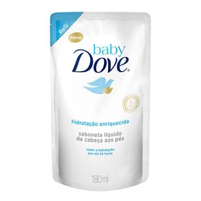 Sabonete Líquido Hidratação Enriquecida Baby Dove Refil 180mL