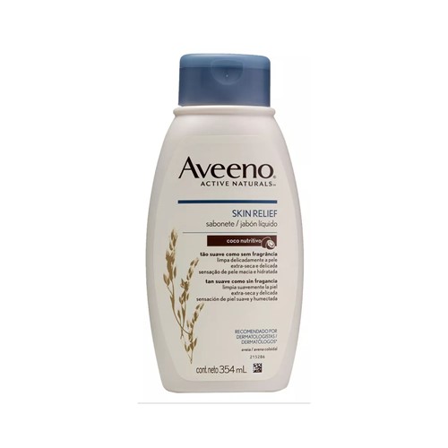 Sabonete Líquido Johnson's Aveeno Skin Relief Coco - 354ml