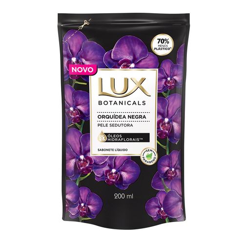 Sabonete Líquido Lux Botanicals Orquídea Negra Refil 200ml