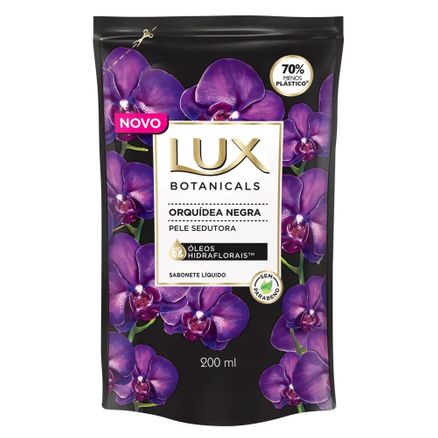 Sabonete Líquido Lux Botanicals Orquídea Negra Refil 200ml