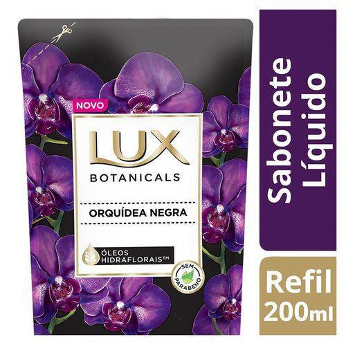 Sabonete Liquido Lux Refil Botanicals Orquidea Negra 200ml