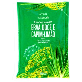 Sabonete Líquido para Mãos Refil Naturals Erva Doce e Capim-limão - 250 Ml