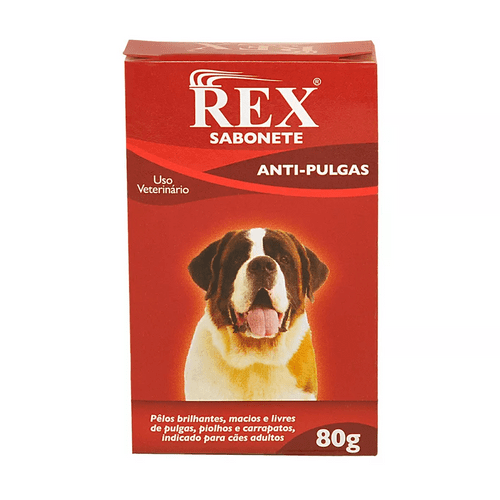 Sabonete Look Farm Rex AntiPulgas para Cães Adultos 80g